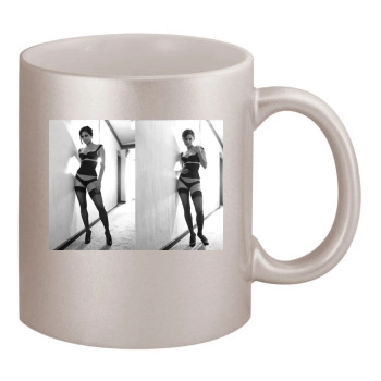 Halle Berry 11oz Metallic Silver Mug