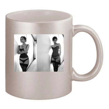 Halle Berry 11oz Metallic Silver Mug