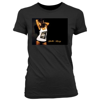 Halle Berry Women's Junior Cut Crewneck T-Shirt