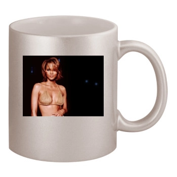 Halle Berry 11oz Metallic Silver Mug