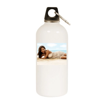 Halle Berry White Water Bottle With Carabiner