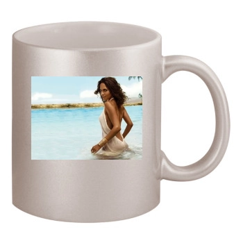 Halle Berry 11oz Metallic Silver Mug