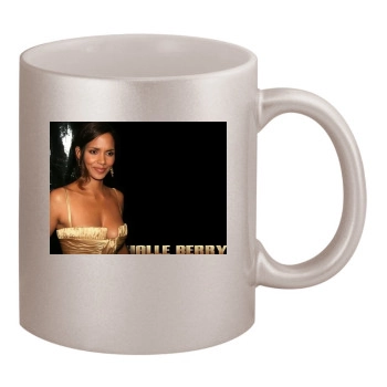 Halle Berry 11oz Metallic Silver Mug