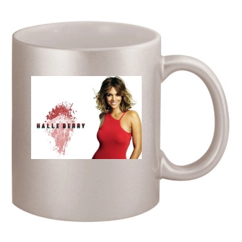 Halle Berry 11oz Metallic Silver Mug