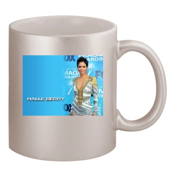 Halle Berry 11oz Metallic Silver Mug