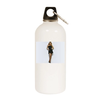 Hayden Panettiere White Water Bottle With Carabiner