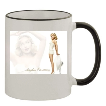 Hayden Panettiere 11oz Colored Rim & Handle Mug