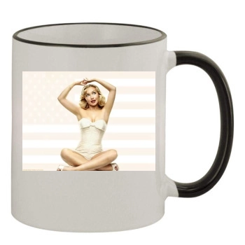 Hayden Panettiere 11oz Colored Rim & Handle Mug