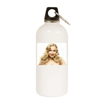 Hayden Panettiere White Water Bottle With Carabiner