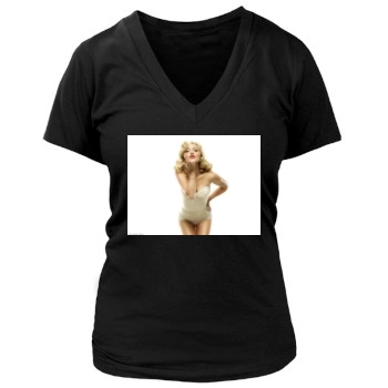 Hayden Panettiere Women's Deep V-Neck TShirt