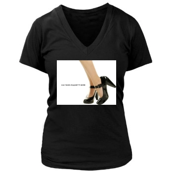 Hayden Panettiere Women's Deep V-Neck TShirt