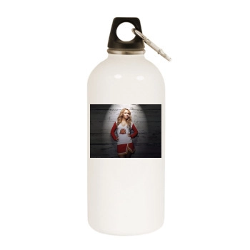 Hayden Panettiere White Water Bottle With Carabiner