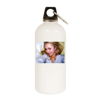 Hayden Panettiere White Water Bottle With Carabiner