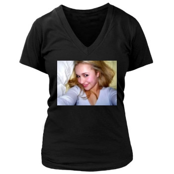 Hayden Panettiere Women's Deep V-Neck TShirt