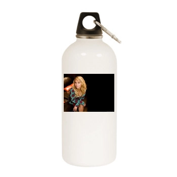 Hayden Panettiere White Water Bottle With Carabiner