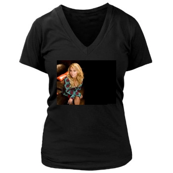 Hayden Panettiere Women's Deep V-Neck TShirt