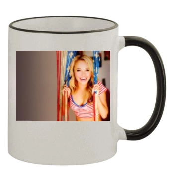 Hayden Panettiere 11oz Colored Rim & Handle Mug