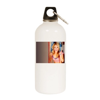 Hayden Panettiere White Water Bottle With Carabiner