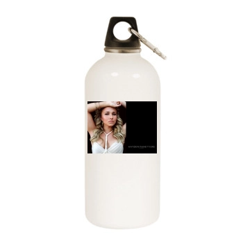 Hayden Panettiere White Water Bottle With Carabiner