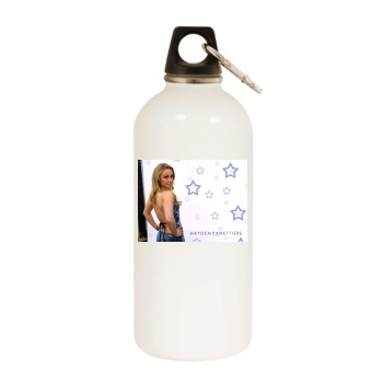 Hayden Panettiere White Water Bottle With Carabiner