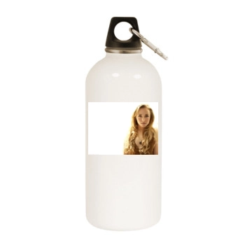 Hayden Panettiere White Water Bottle With Carabiner