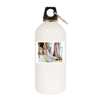 Hayden Panettiere White Water Bottle With Carabiner