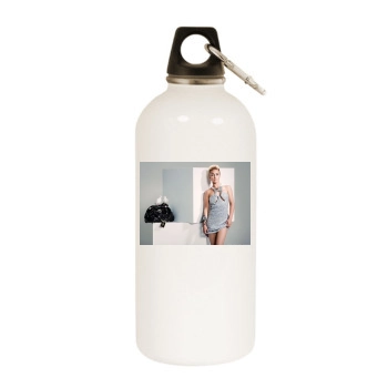 Hayden Panettiere White Water Bottle With Carabiner