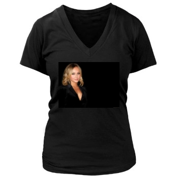 Hayden Panettiere Women's Deep V-Neck TShirt