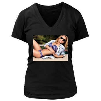 Hayden Panettiere Women's Deep V-Neck TShirt