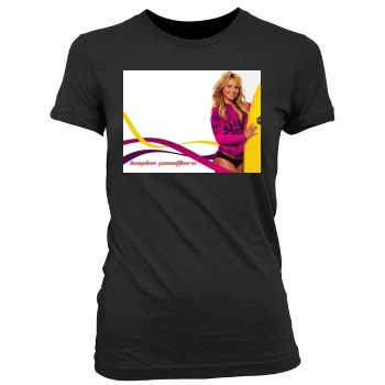 Hayden Panettiere Women's Junior Cut Crewneck T-Shirt