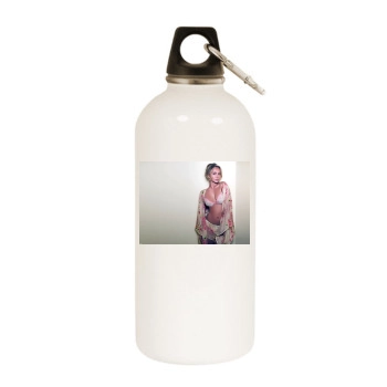 Hayden Panettiere White Water Bottle With Carabiner