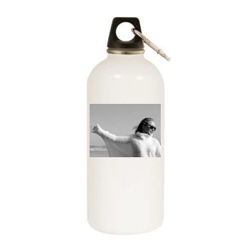 Hayden Panettiere White Water Bottle With Carabiner