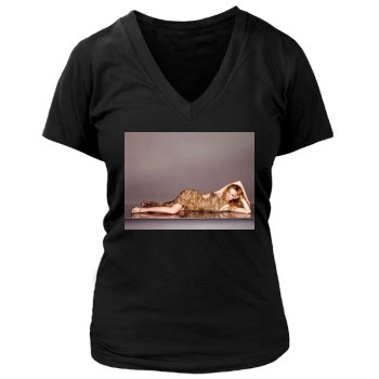 Heather Graham Women's Deep V-Neck TShirt