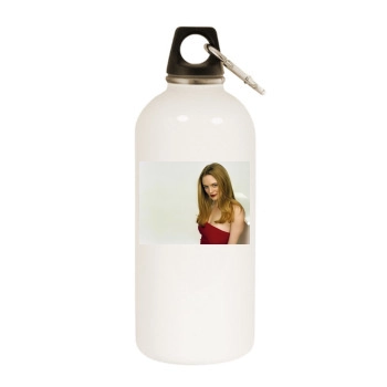 Heather Graham White Water Bottle With Carabiner