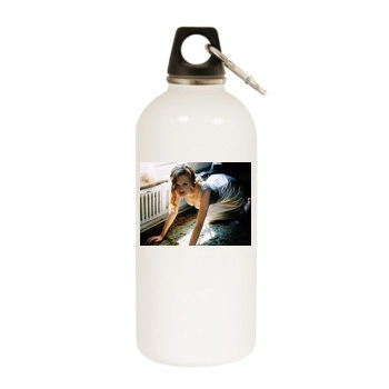 Heather Graham White Water Bottle With Carabiner