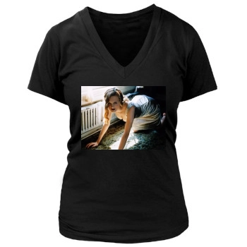 Heather Graham Women's Deep V-Neck TShirt