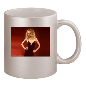 Heather Graham 11oz Metallic Silver Mug