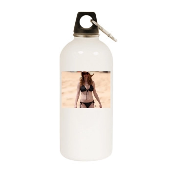 Heather Graham White Water Bottle With Carabiner