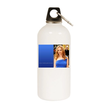 Heather Graham White Water Bottle With Carabiner