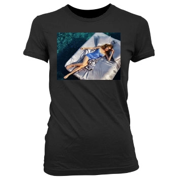 Heather Graham Women's Junior Cut Crewneck T-Shirt