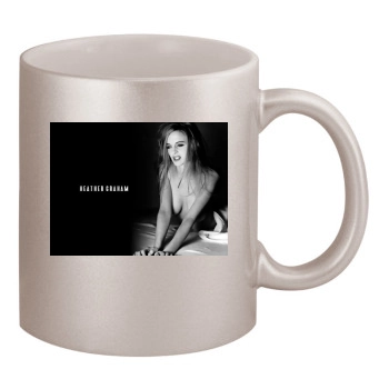 Heather Graham 11oz Metallic Silver Mug