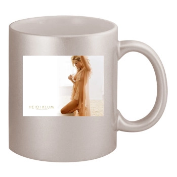 Heidi Klum 11oz Metallic Silver Mug