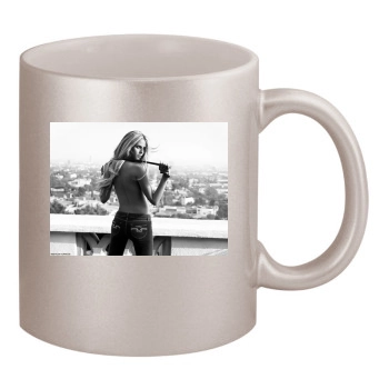 Heidi Klum 11oz Metallic Silver Mug