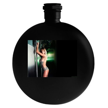 Heidi Klum Round Flask