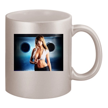 Heidi Klum 11oz Metallic Silver Mug