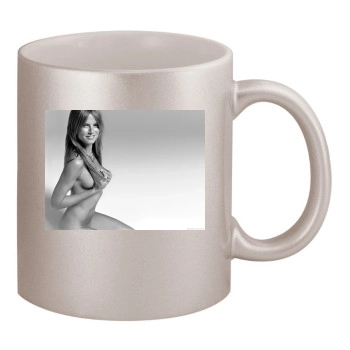 Heidi Klum 11oz Metallic Silver Mug