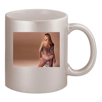 Heidi Klum 11oz Metallic Silver Mug