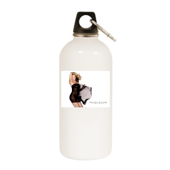 Heidi Klum White Water Bottle With Carabiner