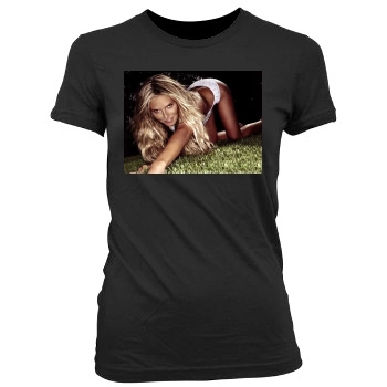 Heidi Klum Women's Junior Cut Crewneck T-Shirt