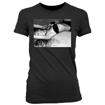 Heidi Klum Women's Junior Cut Crewneck T-Shirt